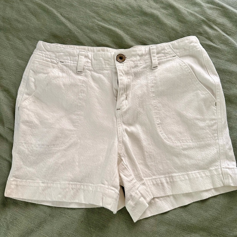G.H. Bass & CO. White Denim Shorts